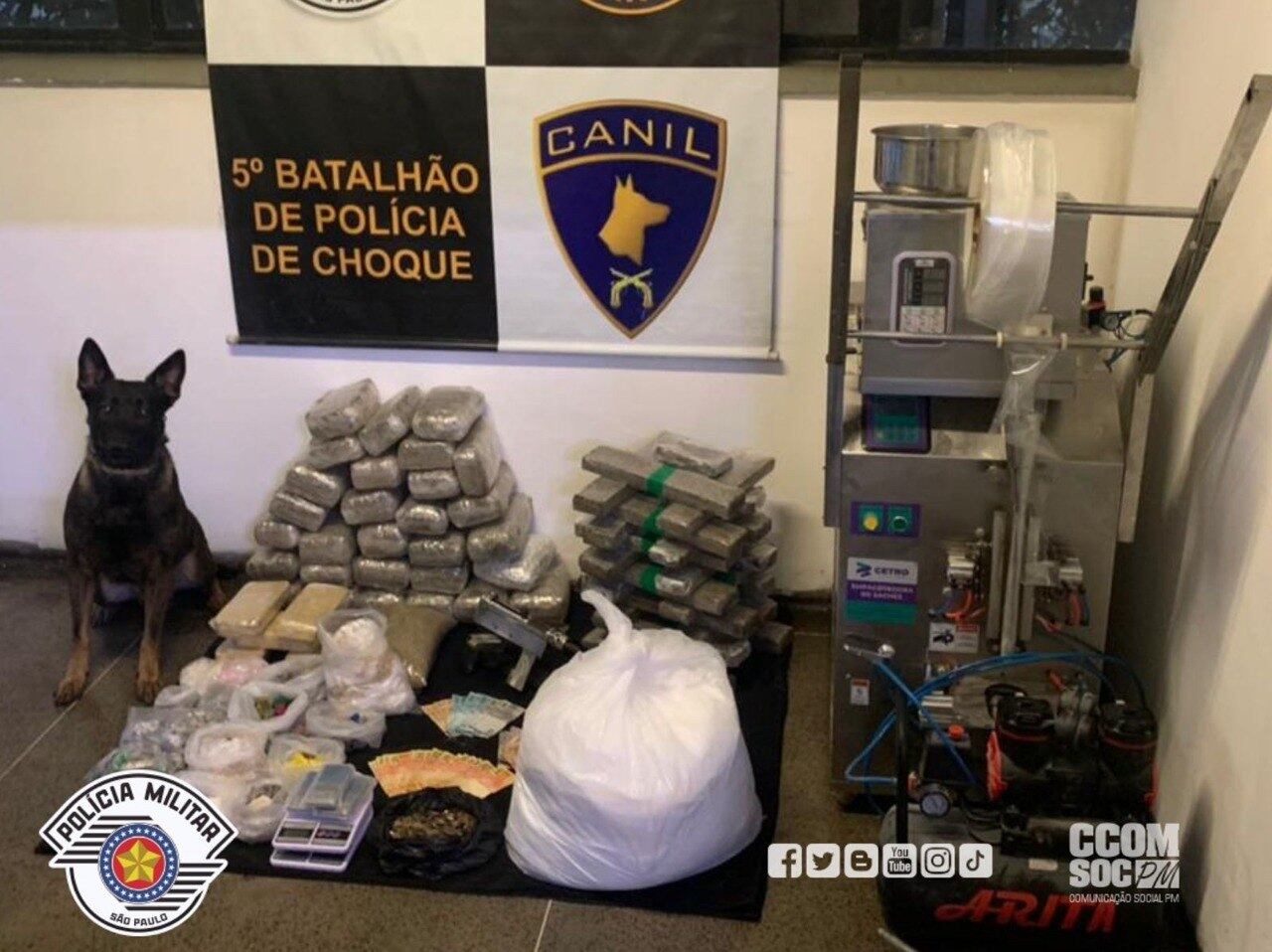 Polícia flagra refinaria de drogas no Sacomã, na zona sul de São Paulo