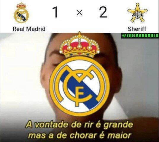 'Zebra' das grandes! Pela Champions League, Sheriff vence o Real Madrid e web não perdoa nos memes.