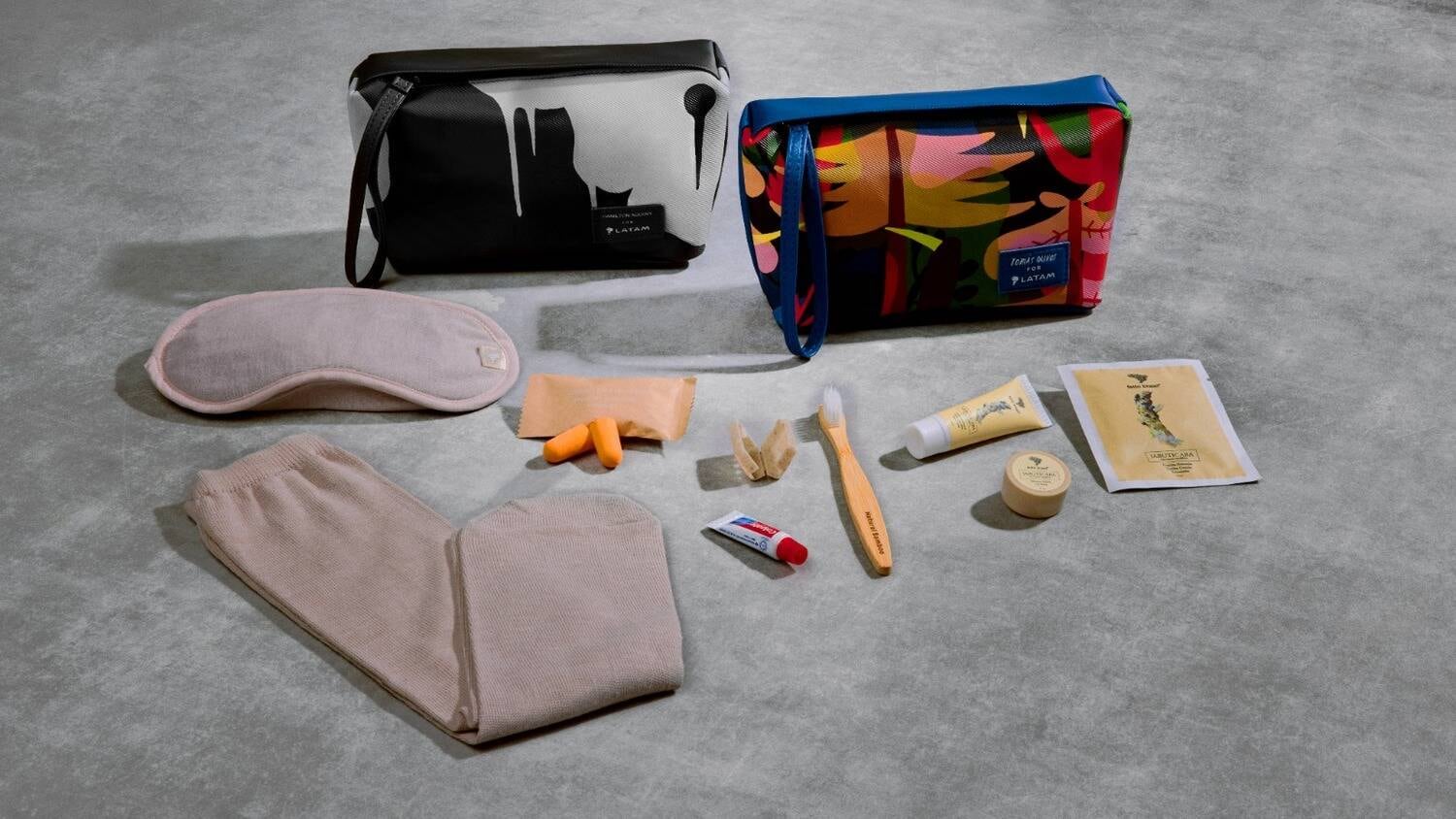 LATAM apresenta coleção de eco kits de viagem e promove design local com artistas brasileiros