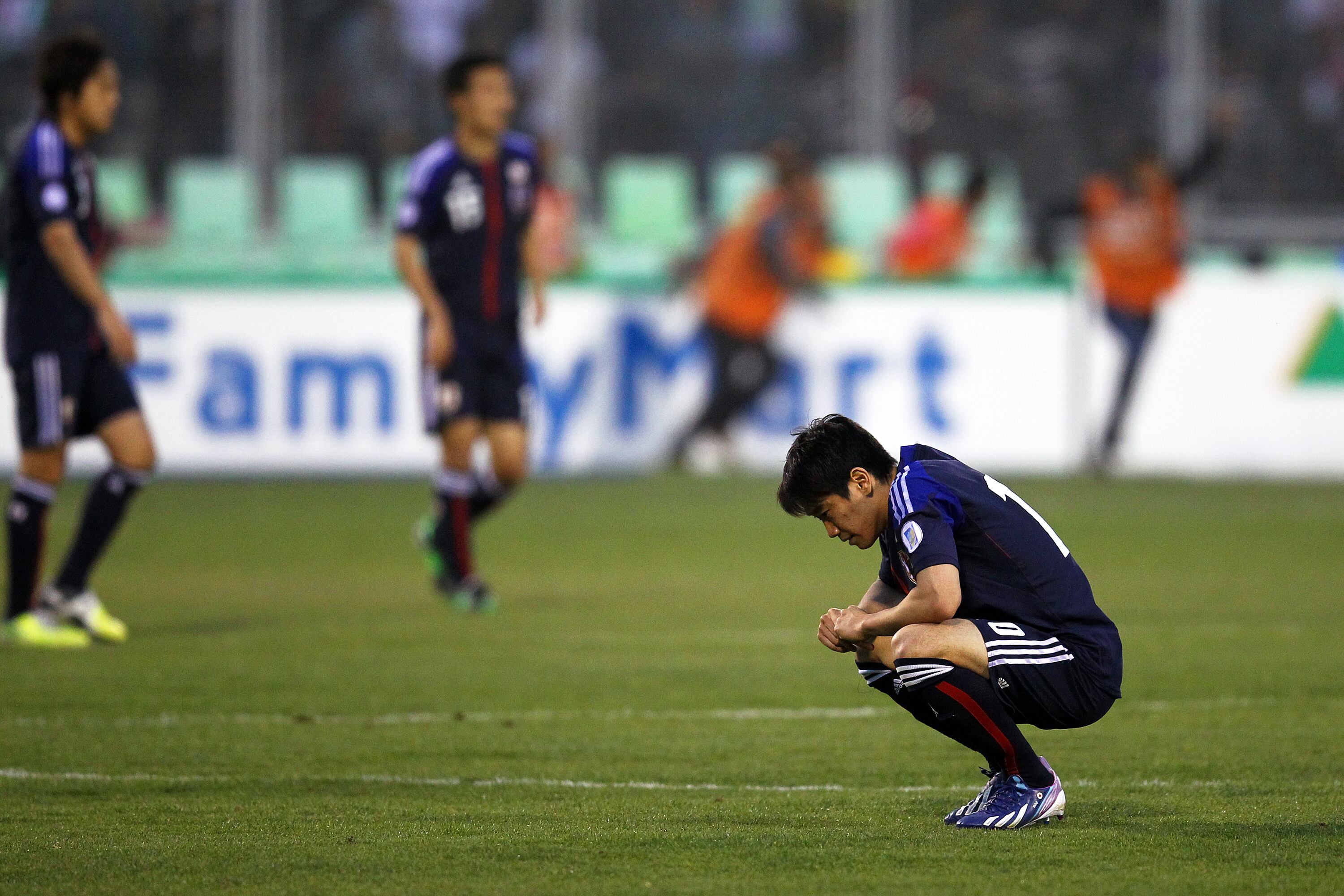 Com a camisa da seleção japonesa, Shinji Kagawa faturou a Copa da Ásia em 2011, na final disputada contra a Austrália