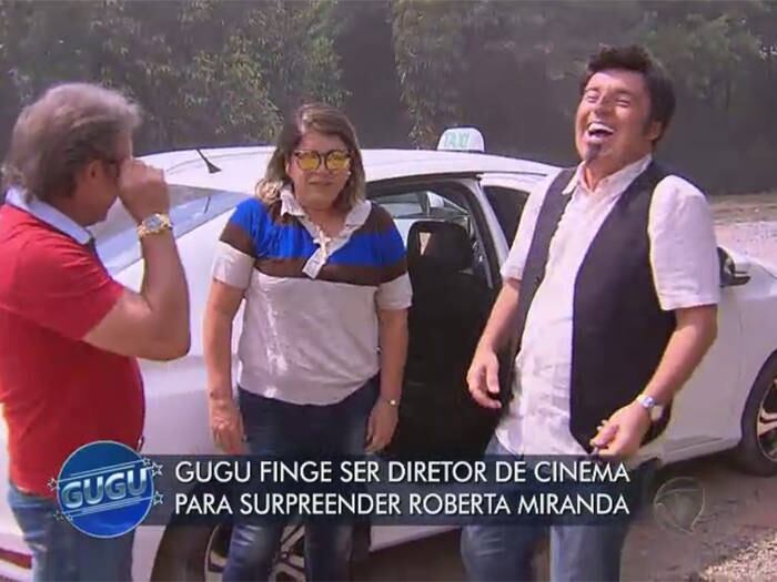 

A cantora só foi descobrir que era Gugu quando o
apresentador tirou os óculos e soltou alguns palavrões não acreditando que havia
caído no Táxi do Gugu

+ Gugu está no Facebook! Curta

+ Siga o perfil da atração no Twitter



