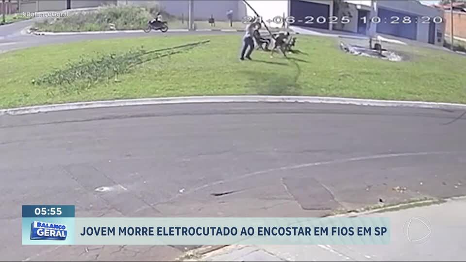 Jovem morre eletrocutado ao encostar em fios no interior de São Paulo