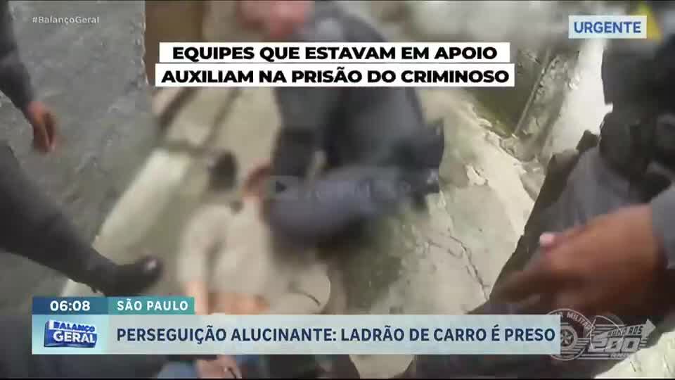 Vídeo de câmera corporal mostra perseguição na zona leste de SP