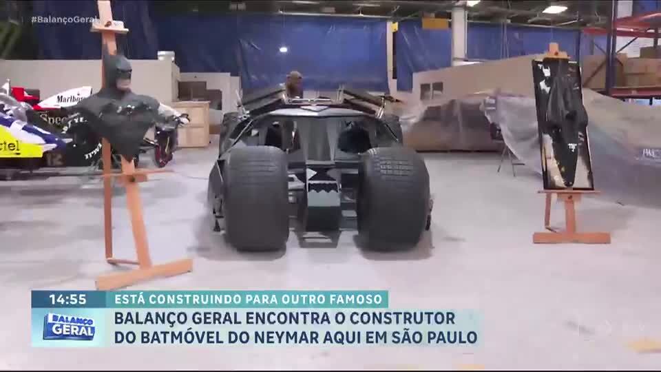 Balanço Geral encontra responsável pela criação do Batmóvel de Neymar, que viralizou na internet