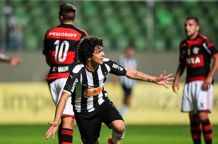Talismã Luan marcou dois gols na vitória do Galo contra o Flamengo