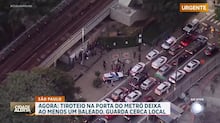 Tiroteio na porta da estação Armênia do Metrô de SP deixa uma pessoa baleada