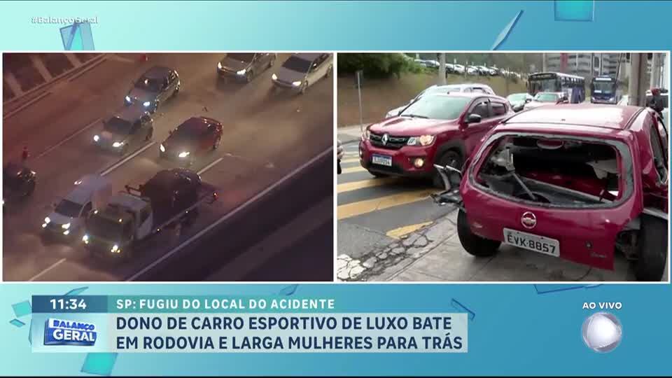 Motorista de Porsche foge após grave acidente em Barueri (SP)