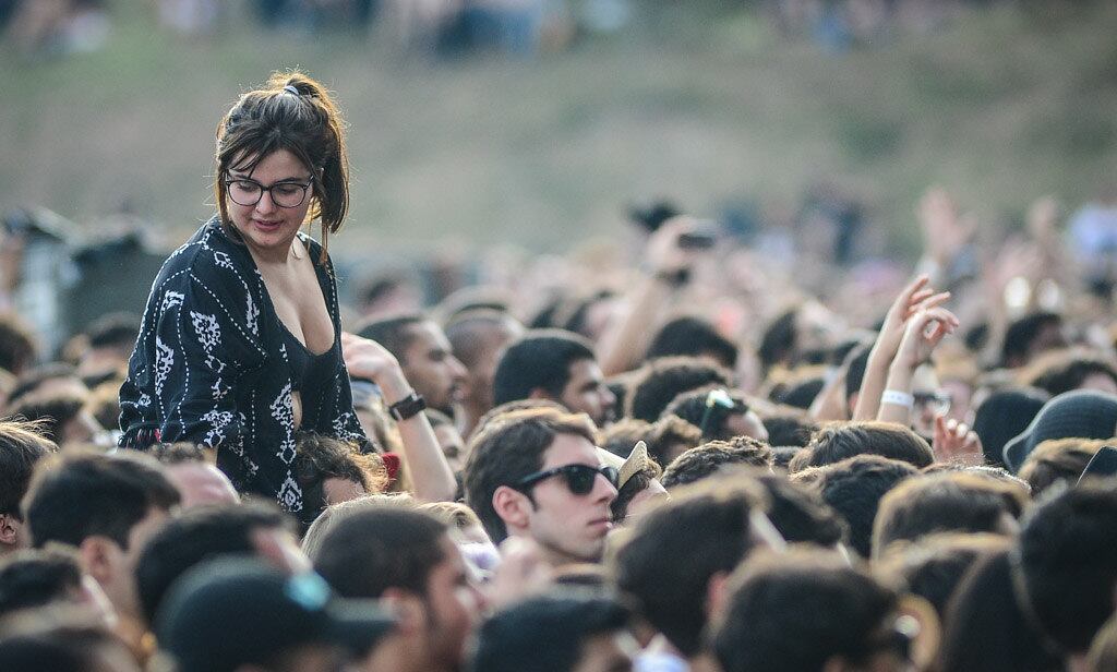 A banda inglesa reuniu uma multidão animada