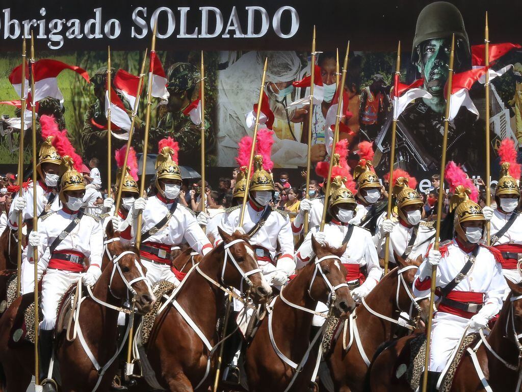 Cerimônia em comemoração ao Dia do Soldado no Quartel-General do Exercito
Publicado em 25/08/2021 05:37
Foto: Antonio Cruz/Agência Brasil
Local: Brasília-DF