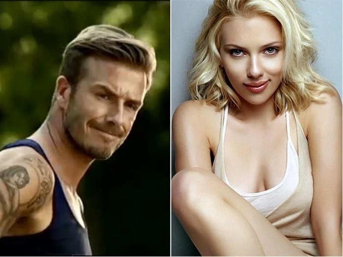 Além
da beleza, David Beckham e Scarlett Johansson têm mais uma coisa em comum