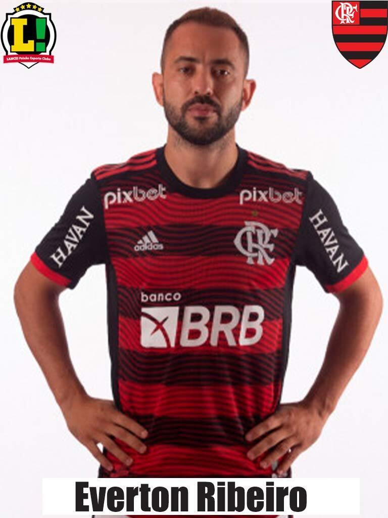 Everton Ribeiro: 5,5 – Escolha de Dorival para melhorar o setor ofensivo do Flamengo, o meia-atacante pouco conseguiu fazer para mudar a história do jogo.