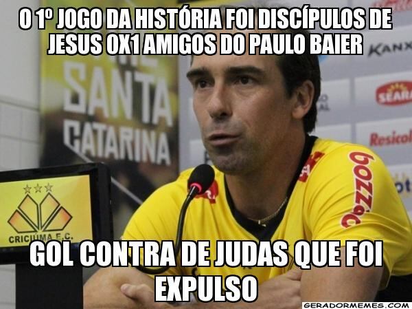 Infelizmente, Judas acabou errando o gol...