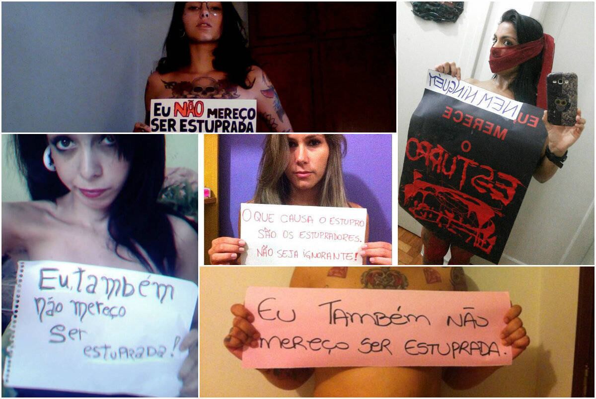 Mulheres de todo o Brasil fizeram nesta sexta-feira (26), às 20h, um ato virtual contra ao resultado da pesquisa do  IPEA que mostrou, ontem (27/3), que 65,1% dos brasileiros acha que mulher que mostra o corpo merece ser estuprada