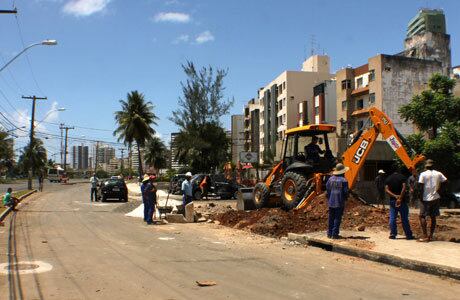 Obras são realizadas preferencialmente á noite para não prejudicar a população