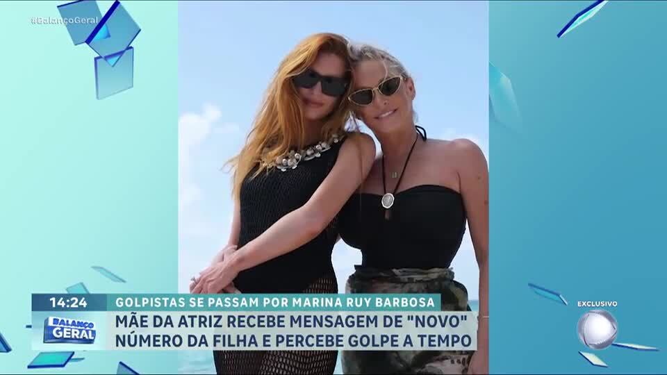 Mãe de Marina Ruy Barbosa quase cai em golpe ao receber mensagem de criminoso se passando pela filha