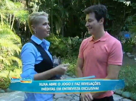 Xuxa participou do programa de Rodrigo Faro neste domingo (21)