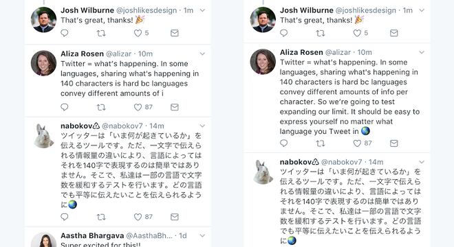 Rede dobrará o número de caracteres para escrever