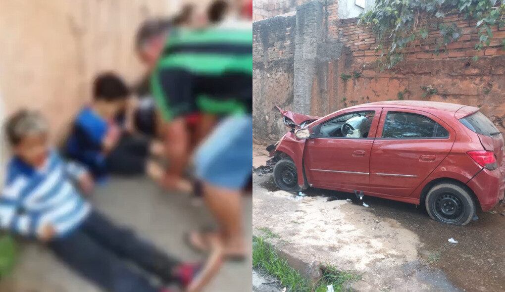 Oito crianças estavam dentro do veículo
