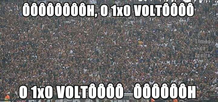 Apesar disso, tem torcedor reclamando que foi mais 1 a 0...