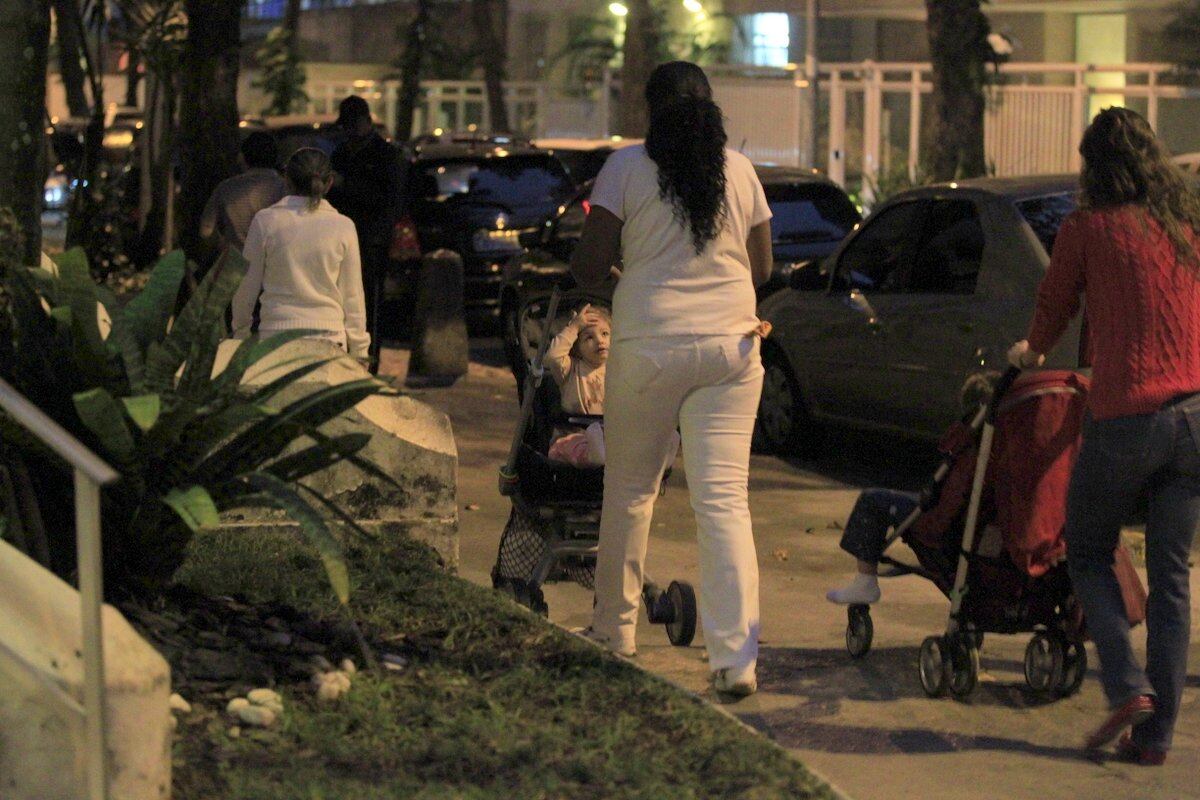 Atriz contou com a ajuda de uma babá
