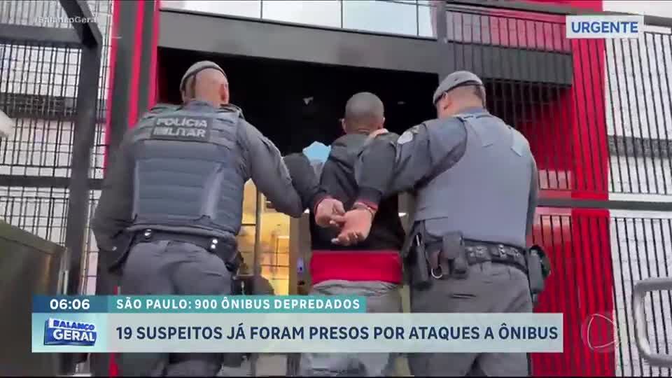 19 suspeitos já foram presos por ataques a ônibus em São Paulo