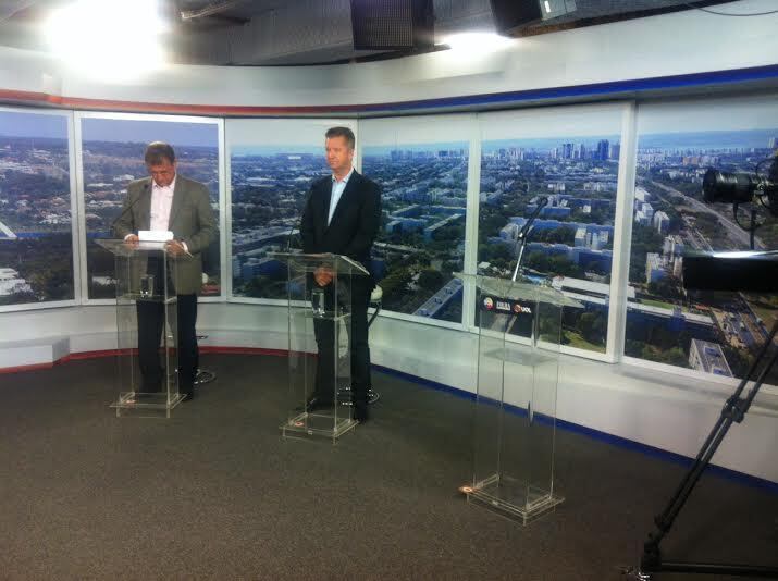 Pitiman e Toninho do PSOL participaram nesta segunda-feira do segundo debate entre candidatos ao governo do DF