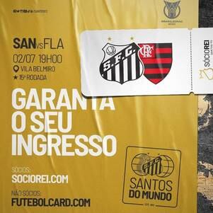 Santos e Flamengo jogam sábado