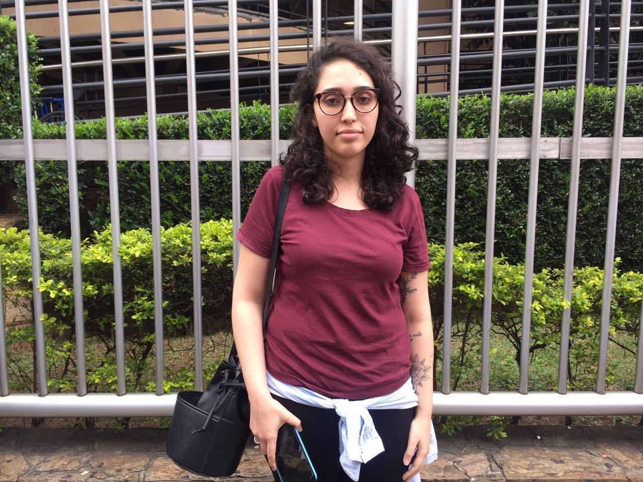 Nível da prova é díficil, para estudante Mayara Portes Luiz