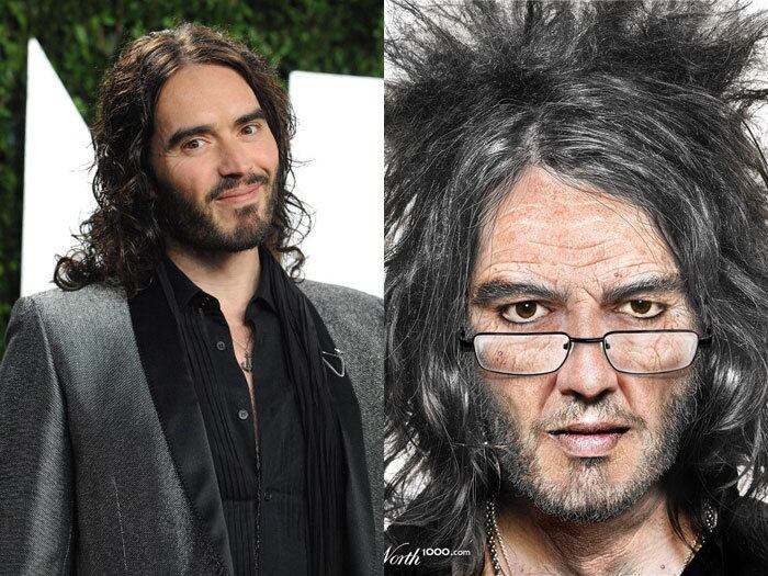 Russell Brand, de 37 anos, já se mostrou gostar de ousar com seus cabelos. Será que quando ele ficar mais velho, ele ficará desse jeito?