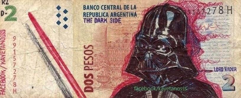 Entre as figuras, aparece Darth Vader, vilão da série Guerra nas Estrelas