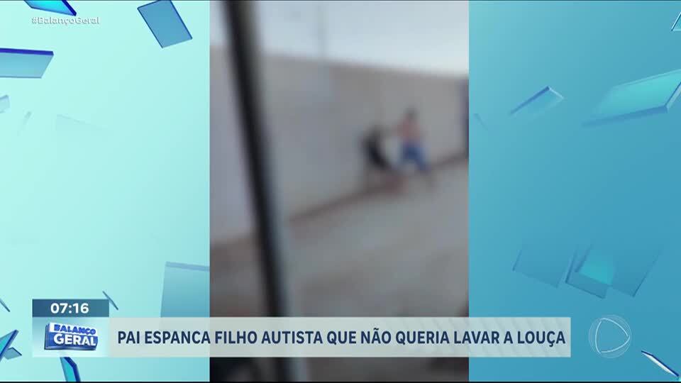Homem espanca o filho autista de 14 anos que não quis lavar a louça