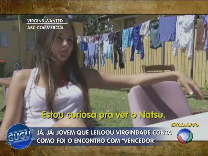 Em conversa com Alex, o outro virgem do documentário, ela demonstrou curiosidade em conhecer o vencedor.


— Terminado o leilão, o Justin estipulou a data do encontro entre eu e o japonês. Até então eu achava que ele era um homem de 53 anos porque era isso que me era passado

+ Quer assistir às íntegras do programa Gugu? Acesse R7 Play e veja quando e onde quiser!