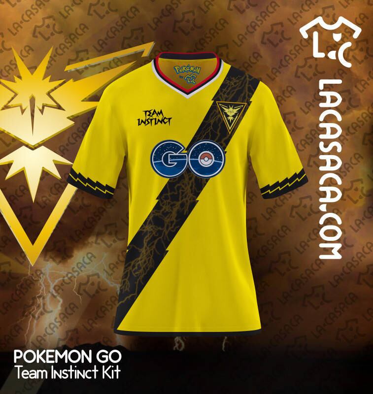 Por ser um pokemón elétrico, os criadores do uniforme do Zapdos desenharam a camisa com uma faixa transversal em formato um raio