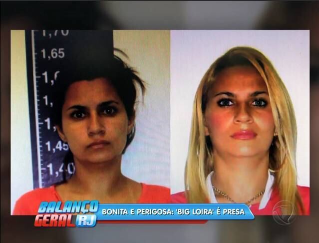 Quando a identidade de Rebeca foi revelada, ela pintou os cabelos. A foto com os cabelos escuros é desta quarta-feira (12), quando a suspeita foi presa
