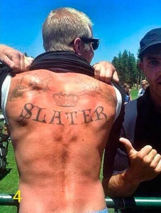 Idolatria na pele para o onze vezes campeão mundial Kelly Slater