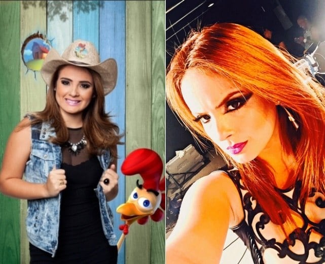 Brunninha mudou completamente o visual após deixar o reality show A Fazenda. Primeiro, ela ficou loira e agora exibe uma cabeleira ruiva. Ela segue investindo na carreira de cantora