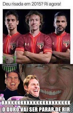 Também teve zoeira no sábado (5), quando o São Paulo perdeu em cas para o São Bernardo