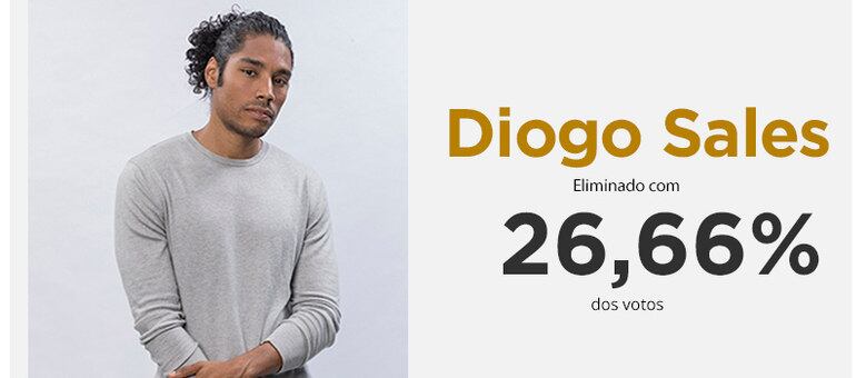 Diogo Sales foi eliminado do Dancing Brasil com 26,66% dos votos