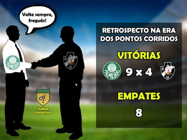 Palmeiras x Vasco: o retrospecto na era dos pontos corridos do Brasileirão
