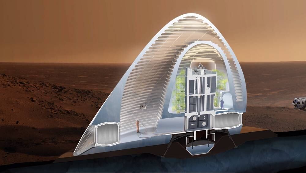 Uma camada especial de material protetor é colocada em volta da casa para evitar radiação