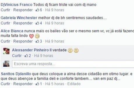 Fãs prestam homenagens no Facebook do DJ
