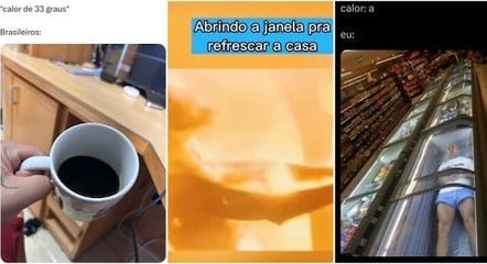 Internautas brincam com o sofrimento causado pelo calor