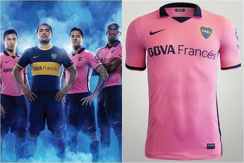 A preferência pela camisa rosa do Boca Juniors causou certa polêmica na Argentina. Até o craque do time, Román Riquelme, declarou não gostar do uniforme — isso explica o fato de o astro vestir o uniforme 1 na foto

Saiba tudo sobre esportes! Acesse R7.com/esportes