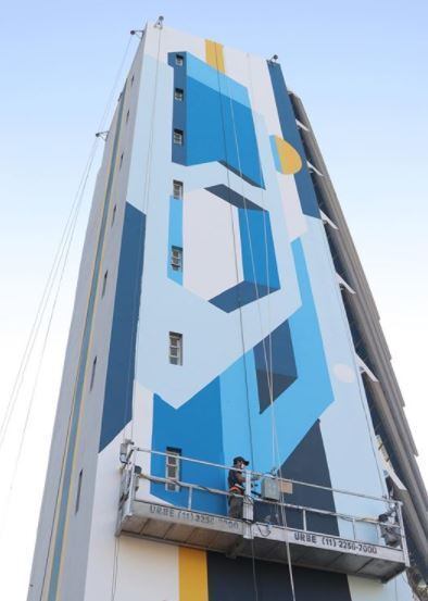 O goiano Selon venceu o concurso Murais SP e como prêmio, ganhou um espaço de 350 m² na av. Faria Lima, número 1134 para grafitar