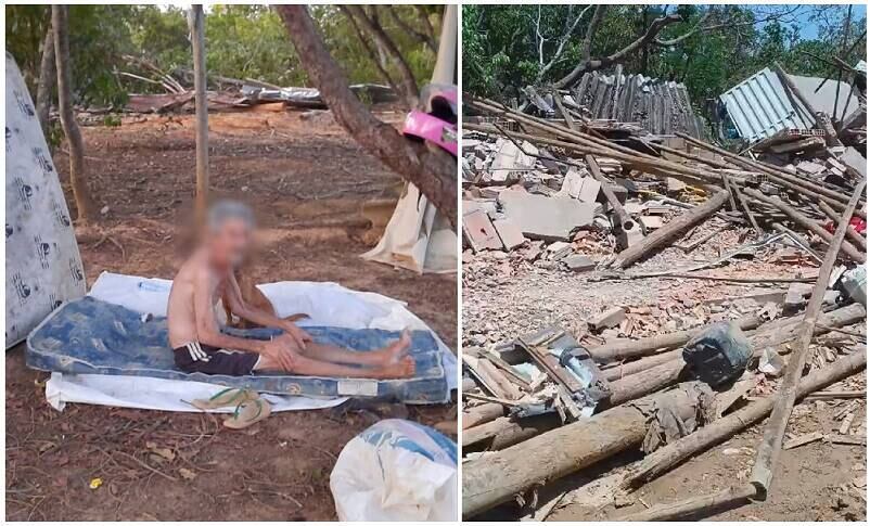 Idoso só tirou documentos e uma TV da casa