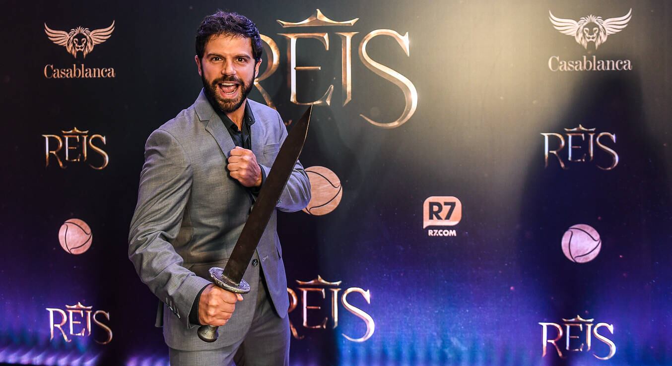 Ator durante coletiva no Cinemark Cidade Jardim, em São Paulo, no dia 16 de março de 2022