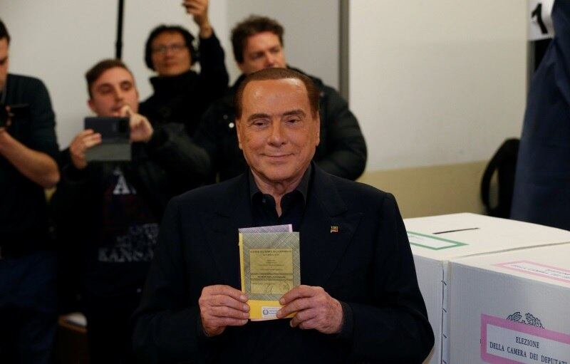 Silvio Berlusconi, do moderado Força Itália (FI)