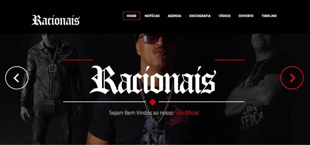 O novo site do grupo de rap Racionais MC´s começou a funcionar na tarde desta quarta-feira (22); fãs poderão acompanhar novidades sobre o lançamento do novo disco