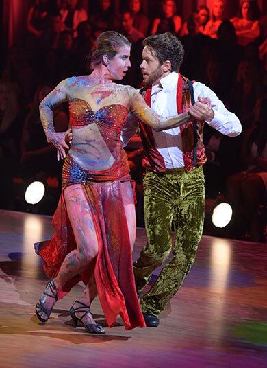 O Tango entre o artista e a obra foi a melhor coreografia da noite para os jurados. Dani de Lova vestiu-se de pintura, enquanto Leo Miggiorin interpretou o pintor