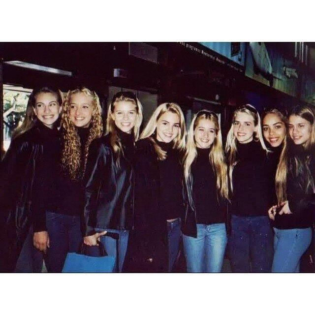 Aqui, elas estavam todas arrumadas, prontas para arrasar